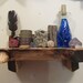 live edge maple shelf