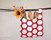 Red Polka Dot Market Bag