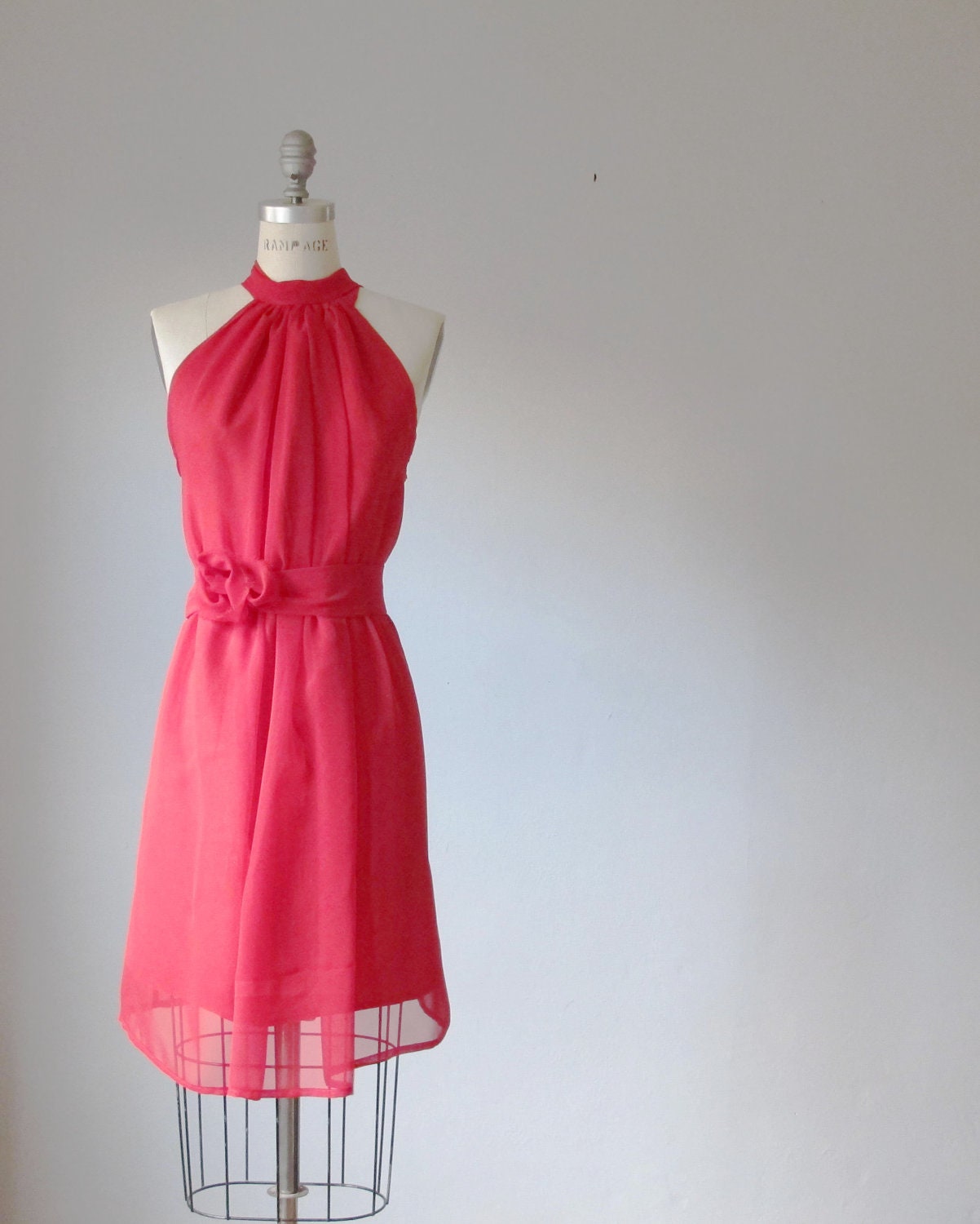Dress /  Red   / Romantic / Dreamy / Soft  / Sleeveless  / Flowy / Delicate / Bridesmaids / Weeding