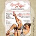 Sexy Retro Lingerie Bridal Shower - Pinup Invitation - Customizable Wordings - Print-your-own