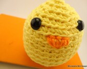 Yellow Cotton Crochet Amigurumi Chick Animal Toy