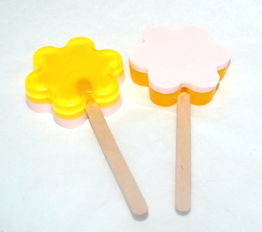 Lemonade Flower Lollipop Glycerin Soap