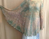 Hand made vintage  lace crochet shawl/poncho