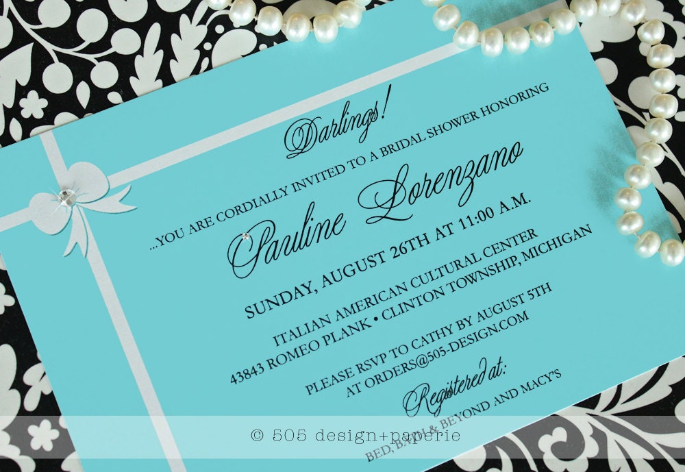 Printable Tiffany's Box Invitation by 505 Design Paperie Il_170x135