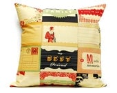 Decorative Pillow cover - Postcards, 18x18 cushion cover, envelope cover, throw pillow cover