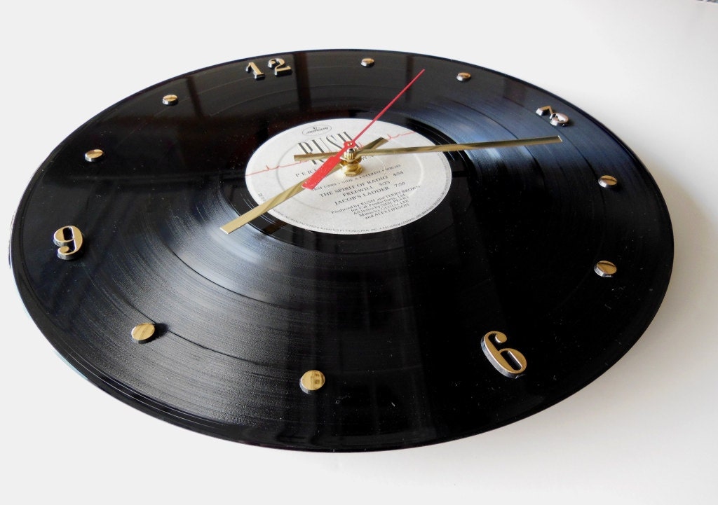 RUSH Record Clock (Permanent Waves)