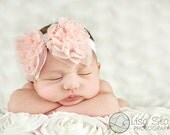 Baby headband, newborn headband, adult headband, child headband and photography prop The single sprinkled- Ruffles headband