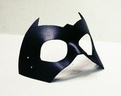 Night Hero - Leather Mask Style 4 - in black