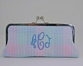 Multicolored Seersucker Mini Clutch