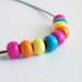 Minimal Wooden Colors Beads Necklace