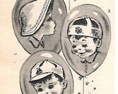 Vintage 1950s Hat Patterns Children Toddlers Babies Sewing E-version