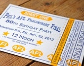 Custom Letterpress  Invitations