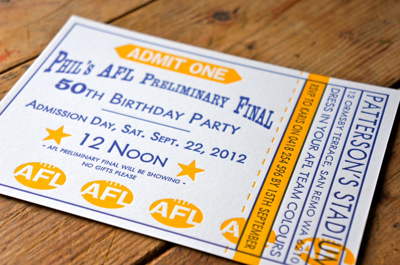 Custom Letterpress Invitations