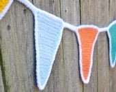 Crochet Bunting Flags Banner for Baby Shower Birthday Party Wedding - Circus