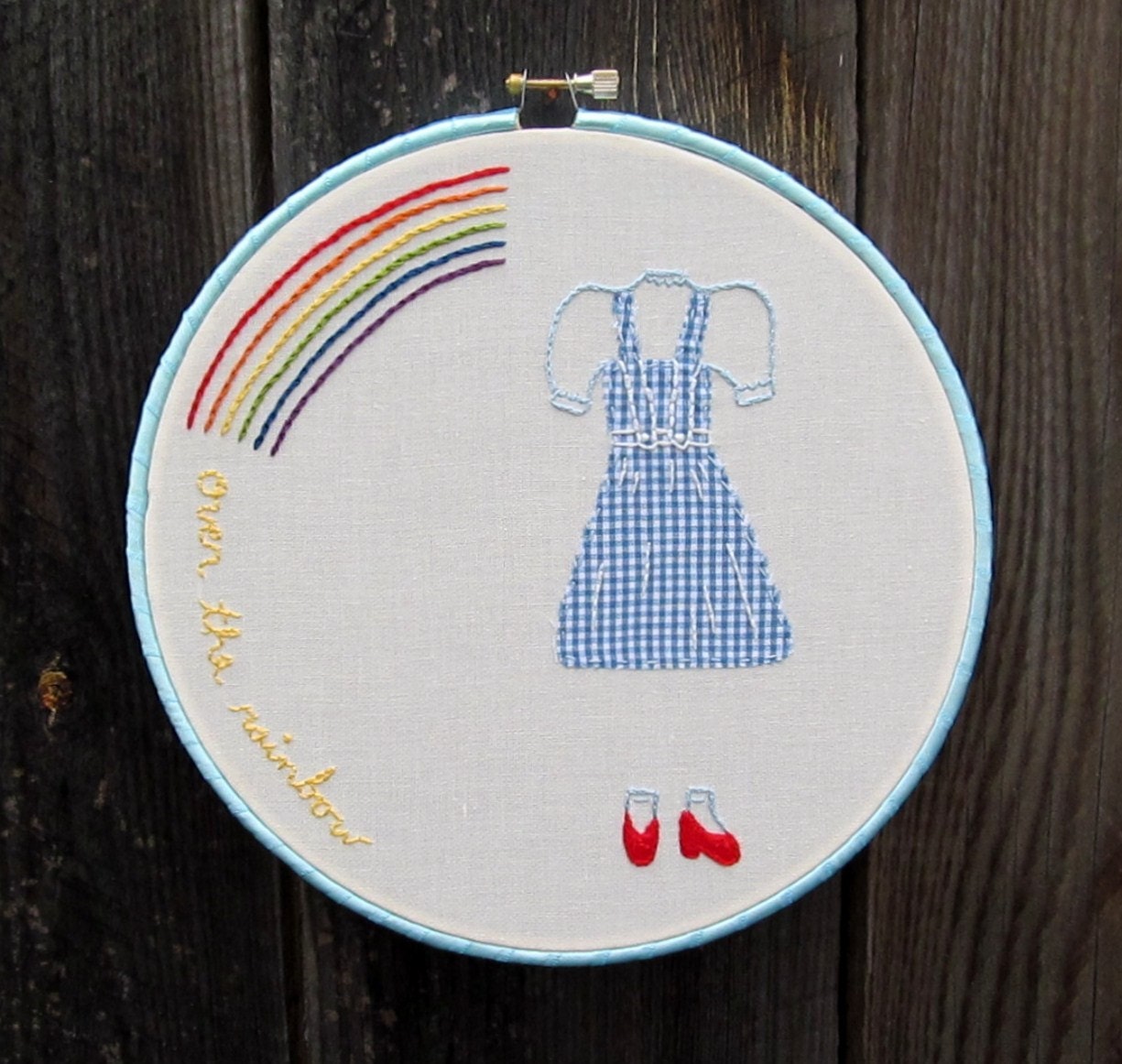 Iconic Dress Embroidery Art- Dorothy in Wizard of Oz