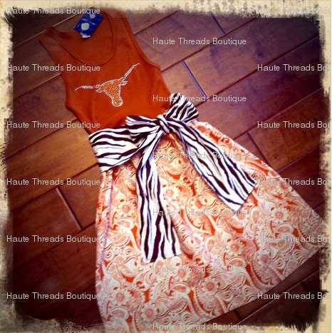 Custom One-of-a-Kind Gameday Dresses: Tube, Tank, Halter, One-Shoulder, Short-Sleeved ... Made from YOUR Favorite T-Shirt