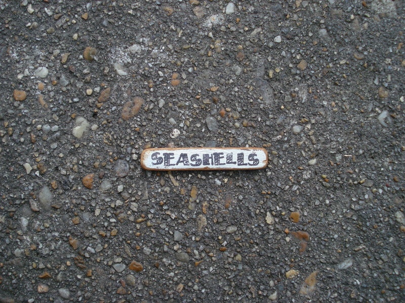 Little Sign- Seashells- Dollhouse Miniatures