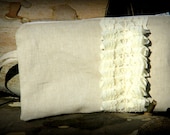 Ruffle Clutch Wristlet