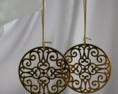Earrings Gold Filigree Dangle Earrings Gold Women Teens Jewelry Accessories
