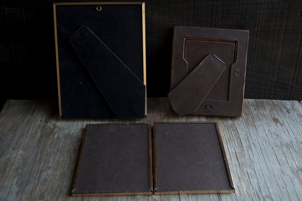 Vintage Frame Collection- Victorian Wood and Brass Metal