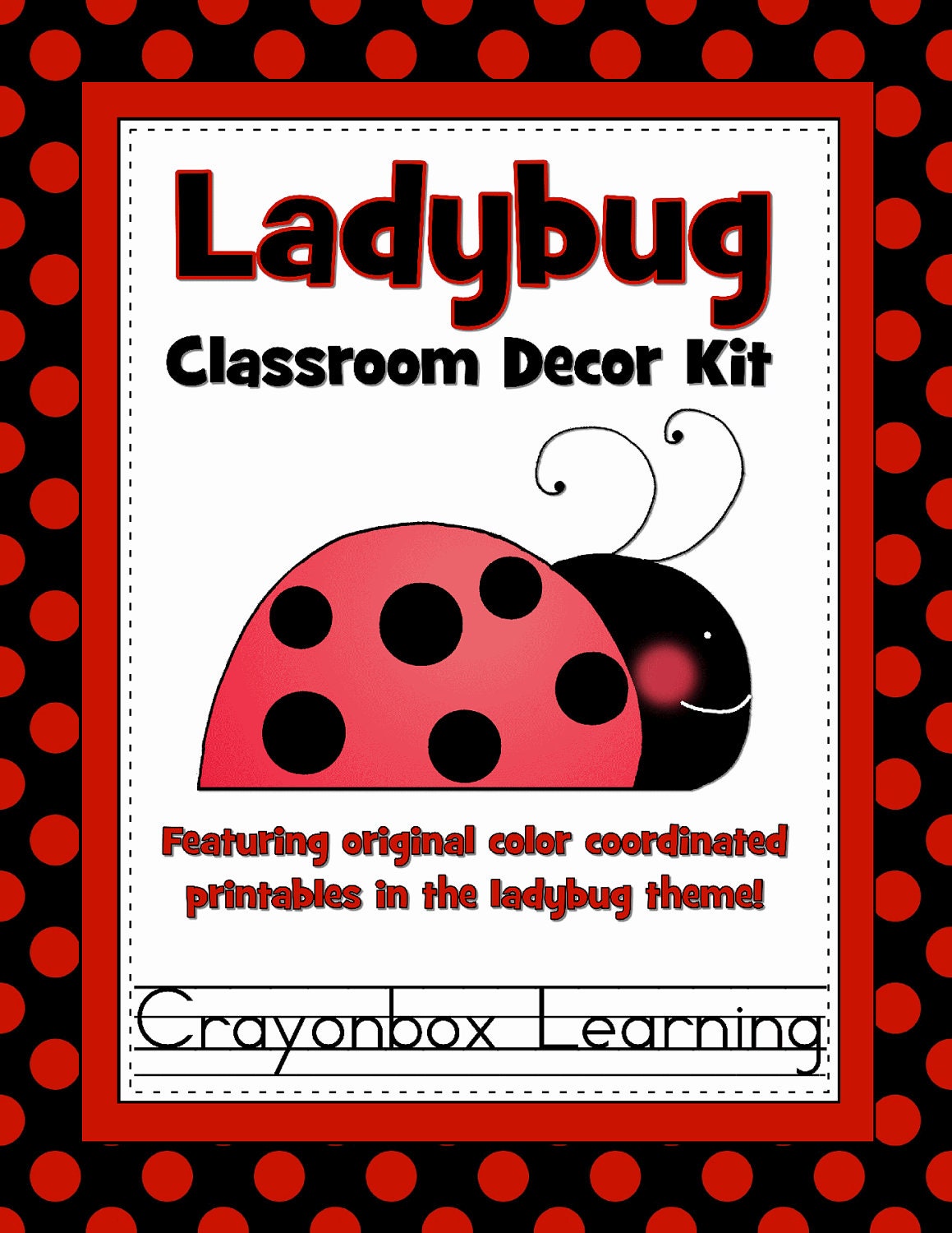 Ladybug Classroom Decor Kit