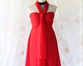 Cinderella Story III Goddess Cocktail Party Dress Asymmetric Hem Burgundy Color Halter And Strapless Style Prom Wedding Dress S-M