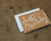 Happy Birthday card (yellow)