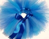girls tutu, toddler tutu, baby tutu, custom made "water maiden" blue, turquoise, light blue