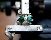 Upcycled Adjustable Leaf Ring