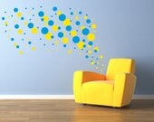 Wall Decal Set of 120 Polka Dots - Choose up to 2 Colors