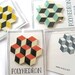 POLYHEDRON Geometric Felt Brooch