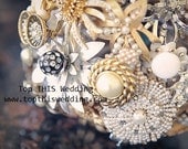 Vintage Brooch Bouquet - CUSTOM Made to Order- Medium Bouquet