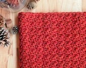 The Snowdrift Cowl (Spice) / chunky textured winter cowl scarf