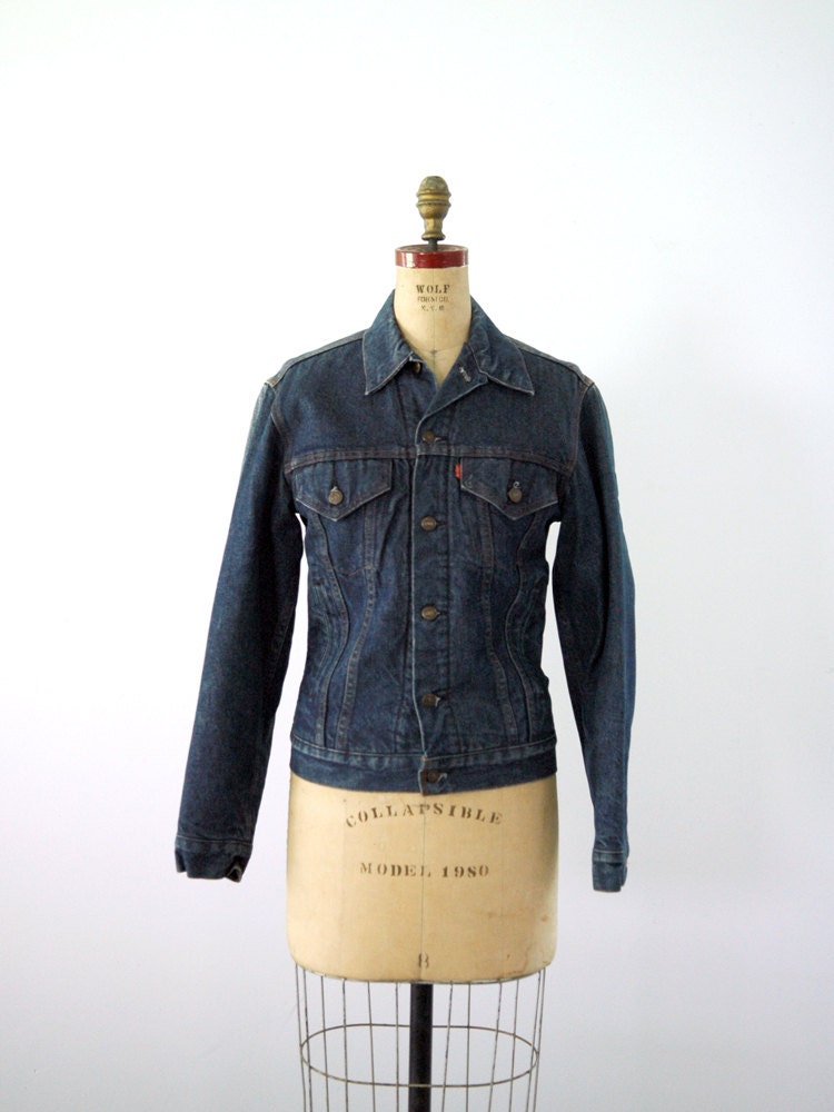 1970s Levis Denim Jacket / Flannel Lined Jean Jacket