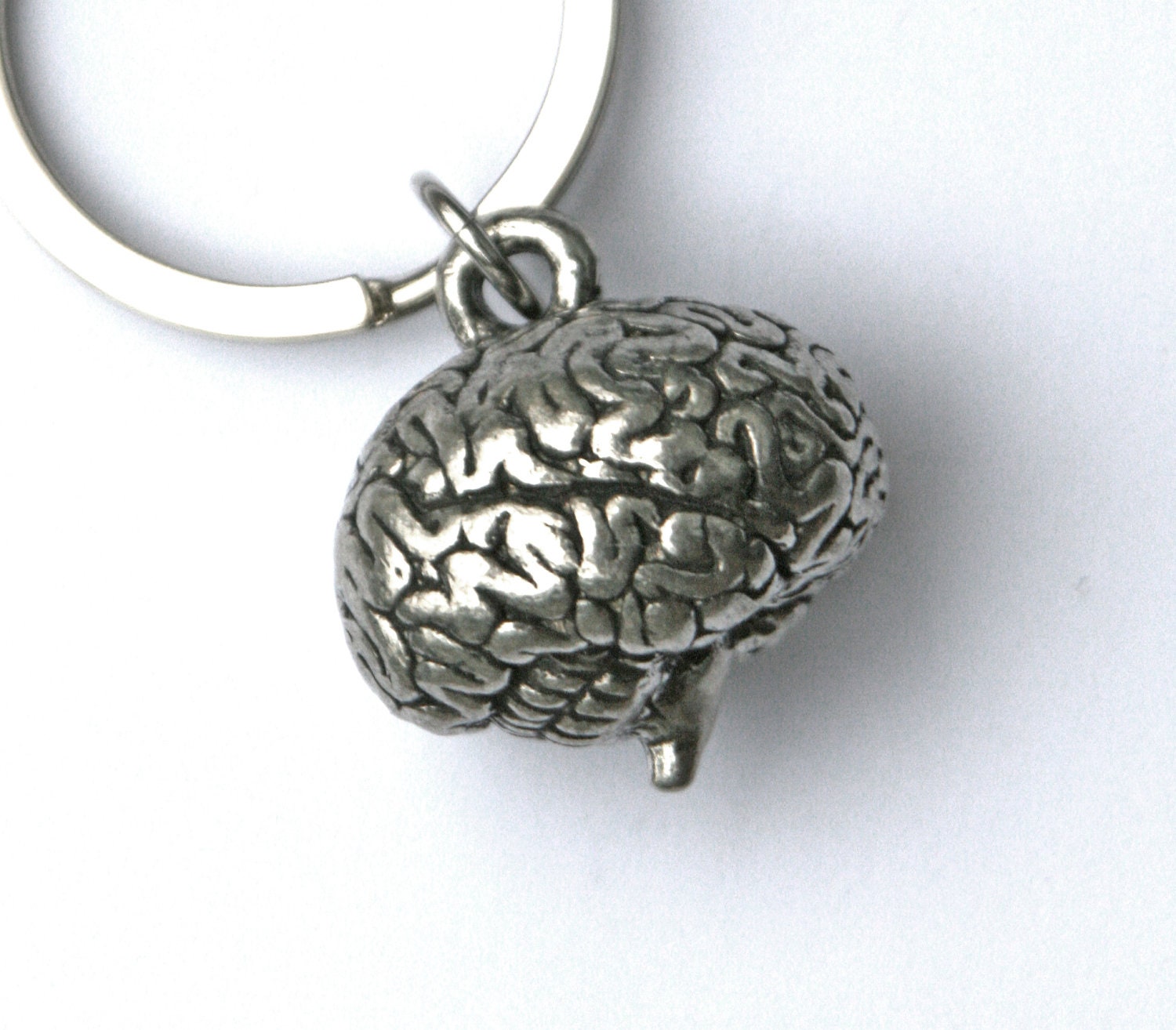 3- D brain Key chain