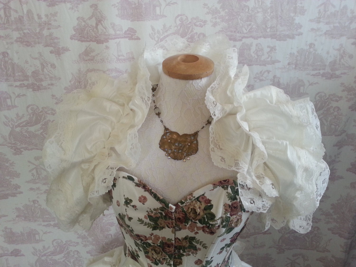 Silk Wedding Opera Shrug Burlesque  Bridal By gothic Burlesque