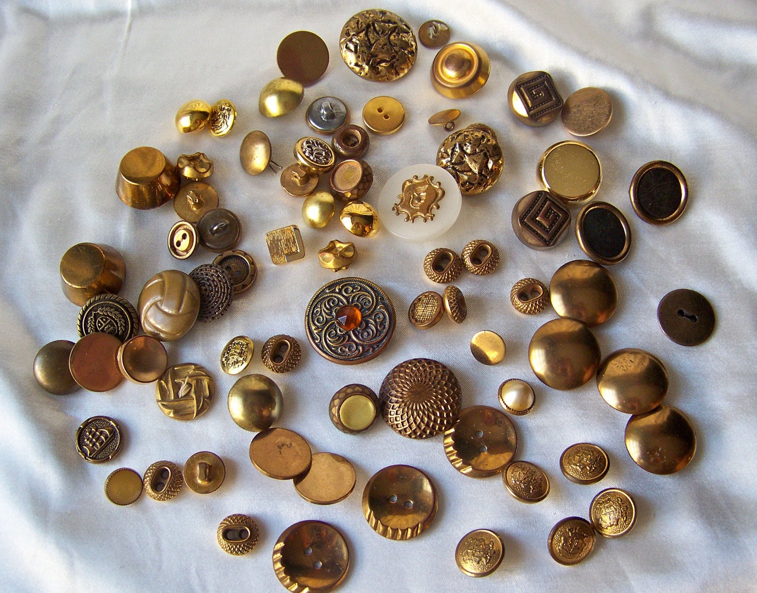 Vintage Gold Tone Buttons