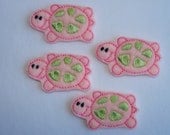 TURTLES - Machine Embroidered Embellishments / Appliques