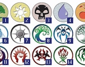 Magic the Gathering Pick any 5 Ravnica Guilds pins or Mana Pins