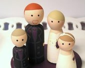 Cake Cuties Custom Wedding Cake Toppers plus two Kid Cuties
