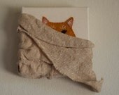 CUSTOM Hand Embroidered Pet Portrait on Canvas