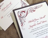 Printable Wedding Invitations Art Deco Wedding Invitations Digital Files for Self-Print