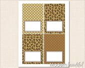 Editable Leopard Brown Polka Dot Chic Party Printable Table Food Labels Il_170x135