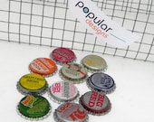 10 Assorted Tab RC Cola Vintage Unused Soda Pop Bottle Caps scrapbook  jewelry crafts pop art