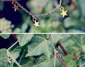 Among The Stars - Gold OR silver plated star bracelet by benitablue