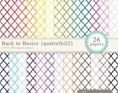 40% OFF SALE -Quatrefoil digital paper 12x12, digital scrapbooking paper, royalty free commercial use -quatrefoil2- Instant Download Il_170x135
