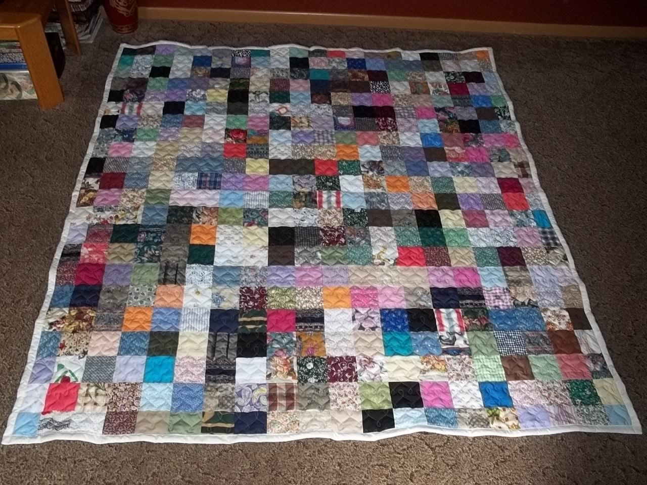 CUSTOM MADE to Order Patchwork Quilt in QUEEN Size Everything Supplied You Choose Colors ----- 50% Deposit