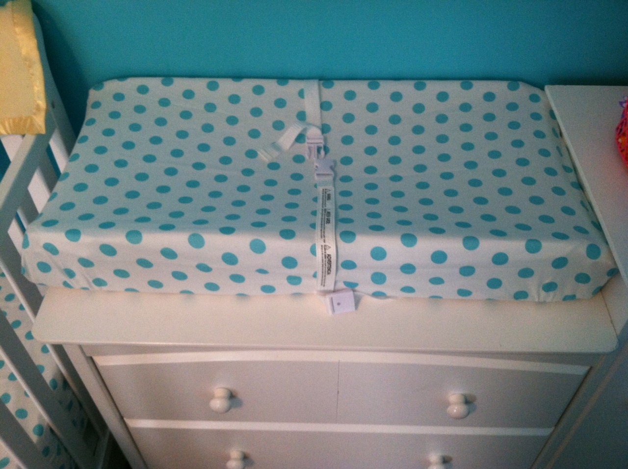 Changing Pad Cover: Teal Dots               