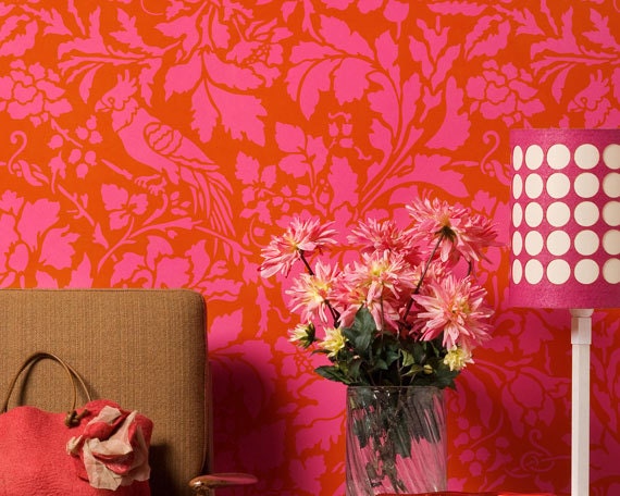 Wall Stencil Large French Floral Damask Allover Stencil for Elegant DIY Wall Decor
