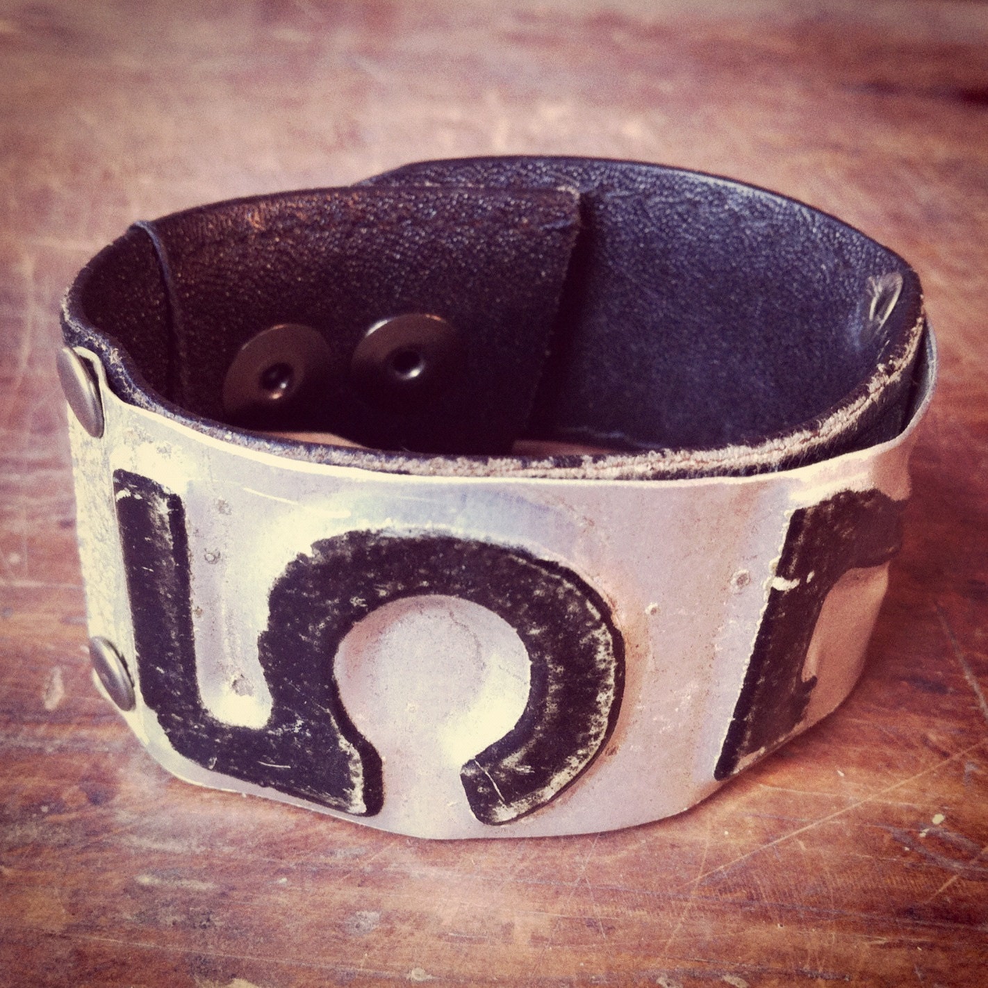 1977 License Plate Cuff